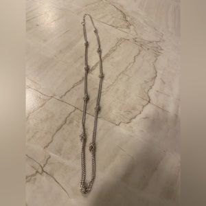 silver toned necklace